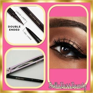TARTE Double Take Liquid & Gel Vegan Eyeliner 🌹 BLACK 🌹 Full Size NEW in…